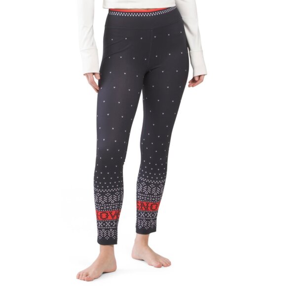 KRIMSON KLOVER Black Let It Snow Base Layer Bottoms - Picture 1 of 2